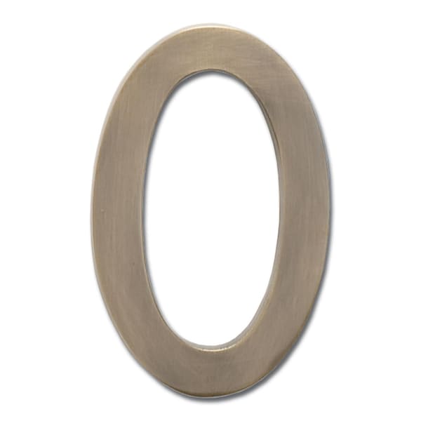 Architectural Mailboxes Brass 5 inch Floating House Number Antique Brass 0 3585AB-0 - main